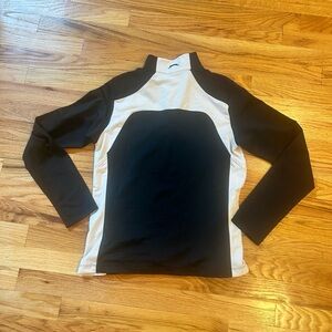 Puma Black and White Long Sleeve Athletic Top